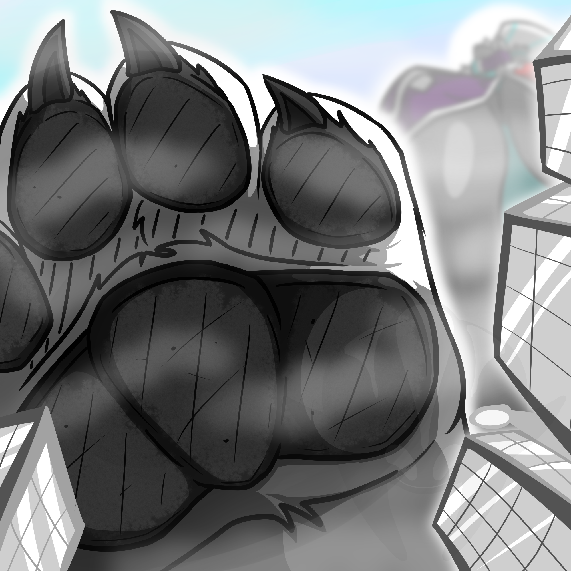 Macro Furry Stomp