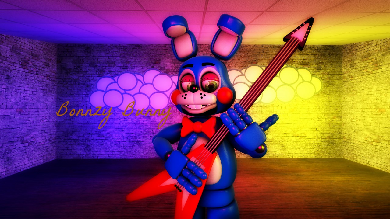 Download Classic Bonnie from FNAF Wallpaper | Wallpapers.com