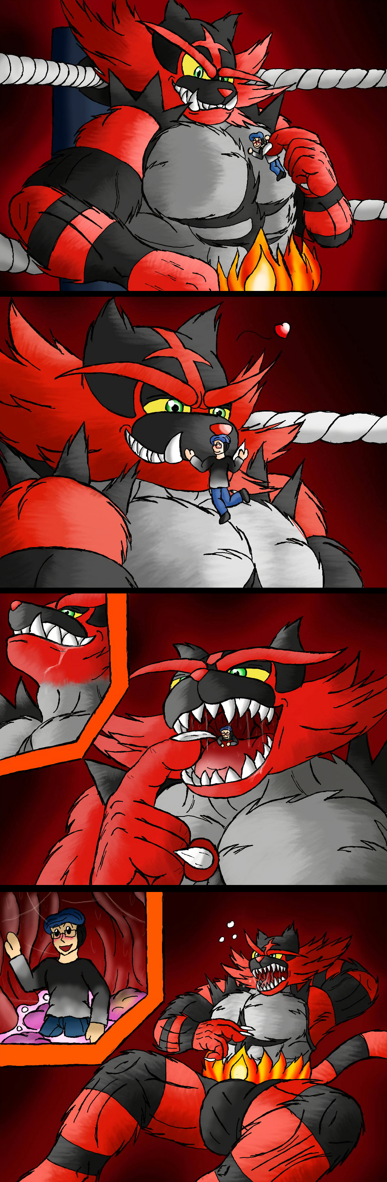 Incineroar vore