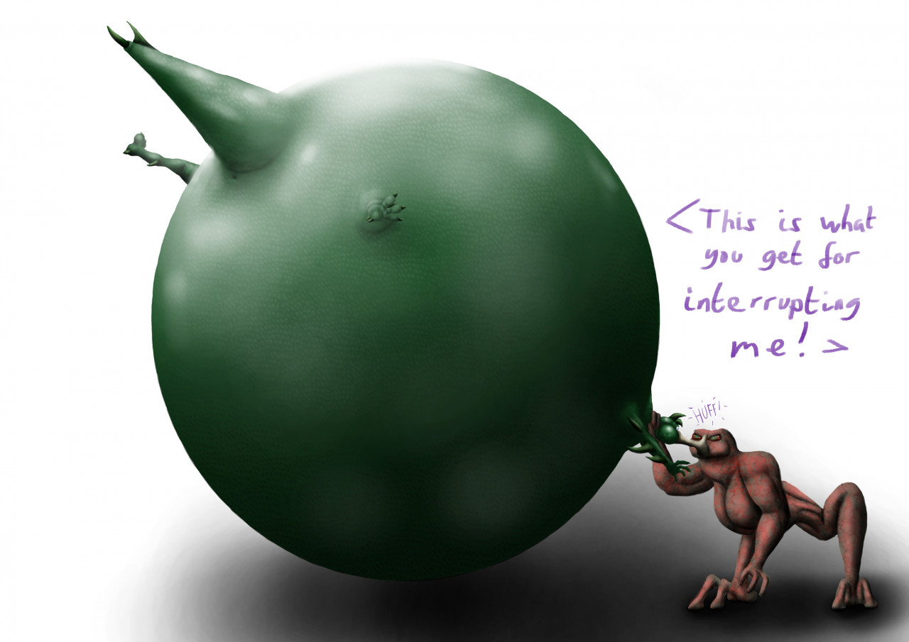 Visser Three's New Morph (Hork-Bajir Inflation) by Darla-Gator -- Fur  Affinity [dot] net