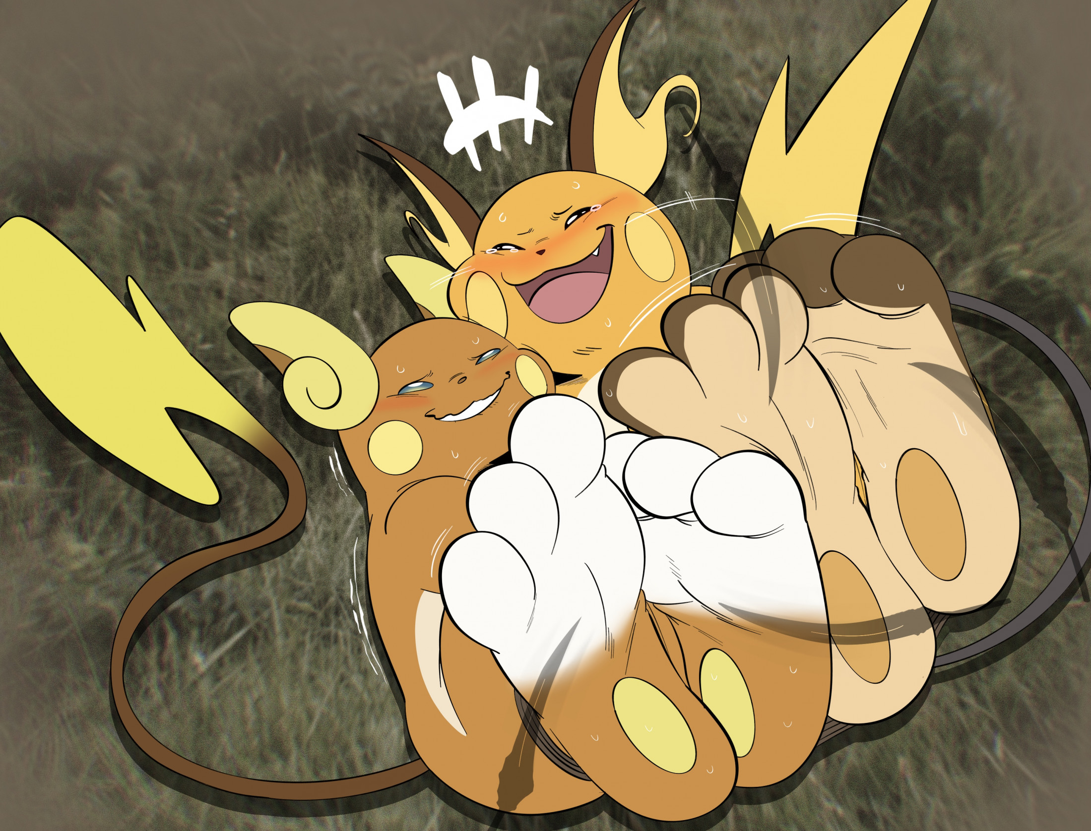 Raichu Tickles! by DarqLugia -- Fur Affinity [dot] net