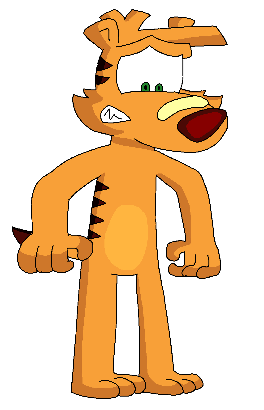 Naked Ty The Tasmanian Tiger By DarrenEwertChannel Fur Affinity Dot Net