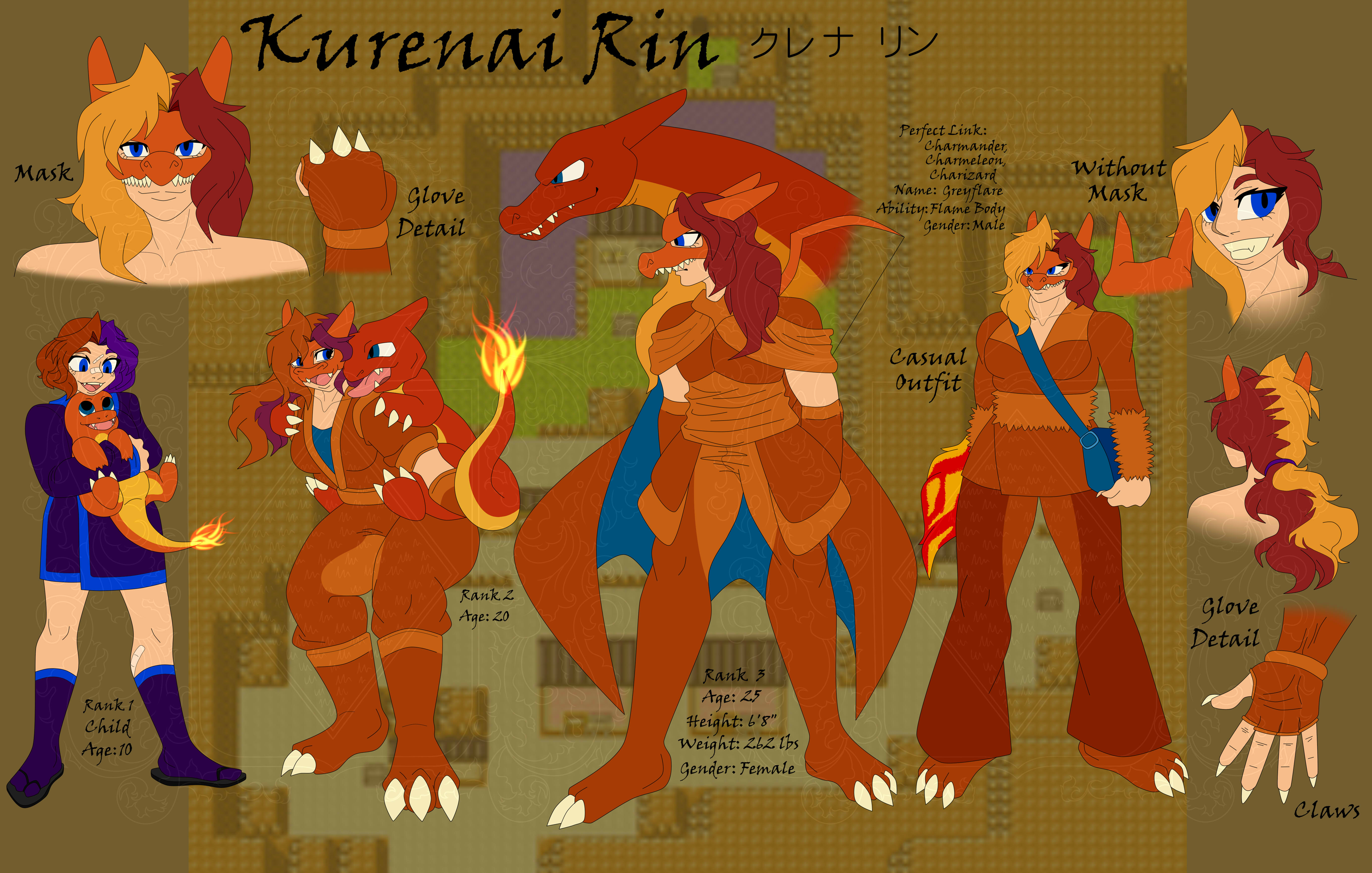 Pokemon Conquest Kurenai Rin Reference By Darthrhoadie Fur Affinity Dot Net