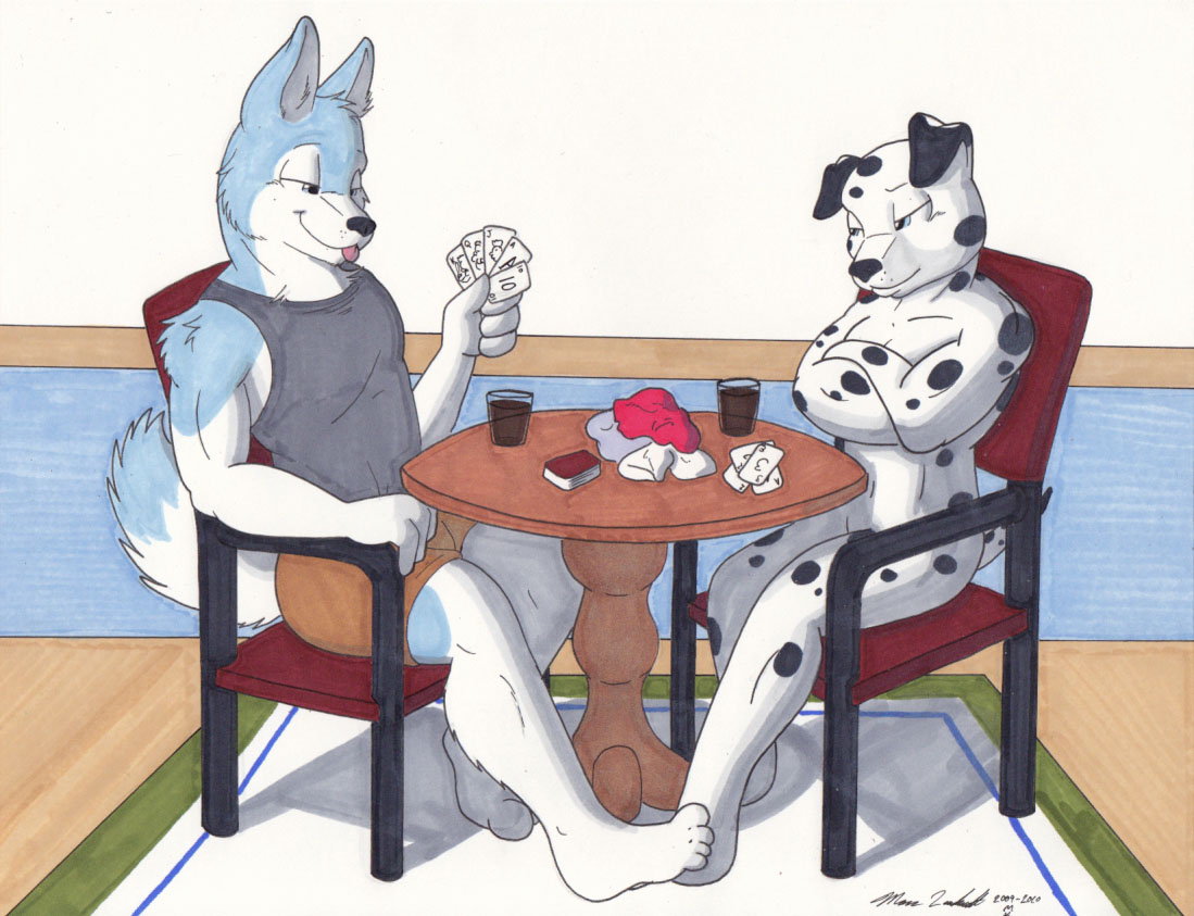 By Marc Leonhardt: Dogs Playing (strip) Poker by DarwentheOrca -- Fur  Affinity [dot] net