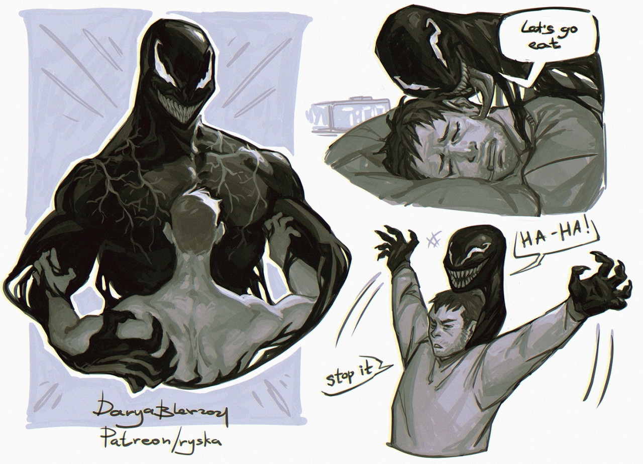 Venom sketches by DaryaBler -- Fur Affinity [dot] net