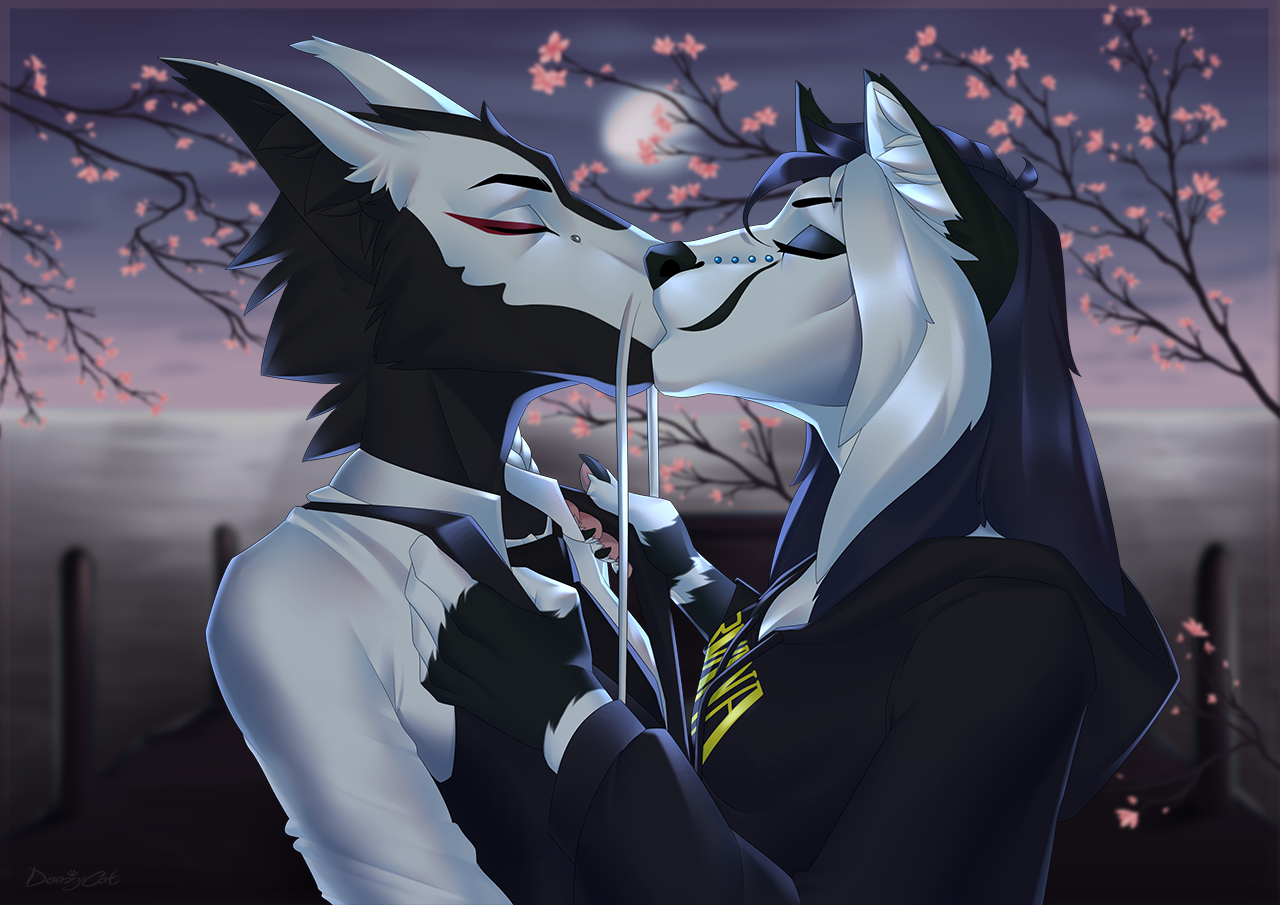 Too Deep A Kiss? by Anime-Wolf-08 -- Fur Affinity [dot] net