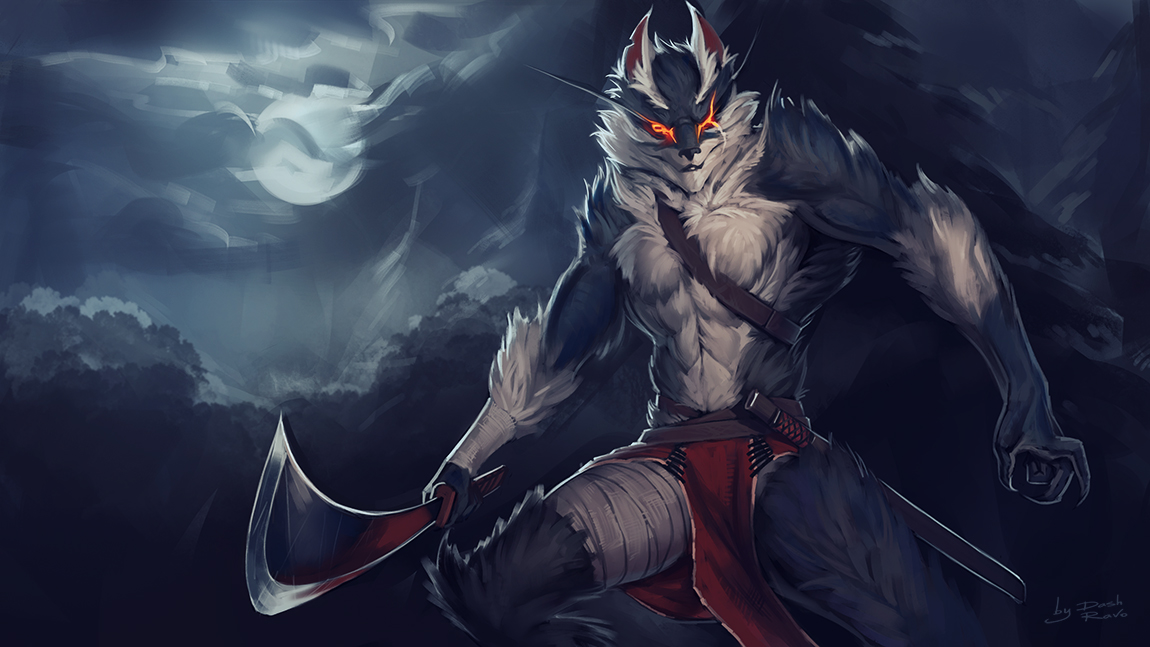 Digital painting illustration and werewolf fan art anime 1481625 on  animeshercom