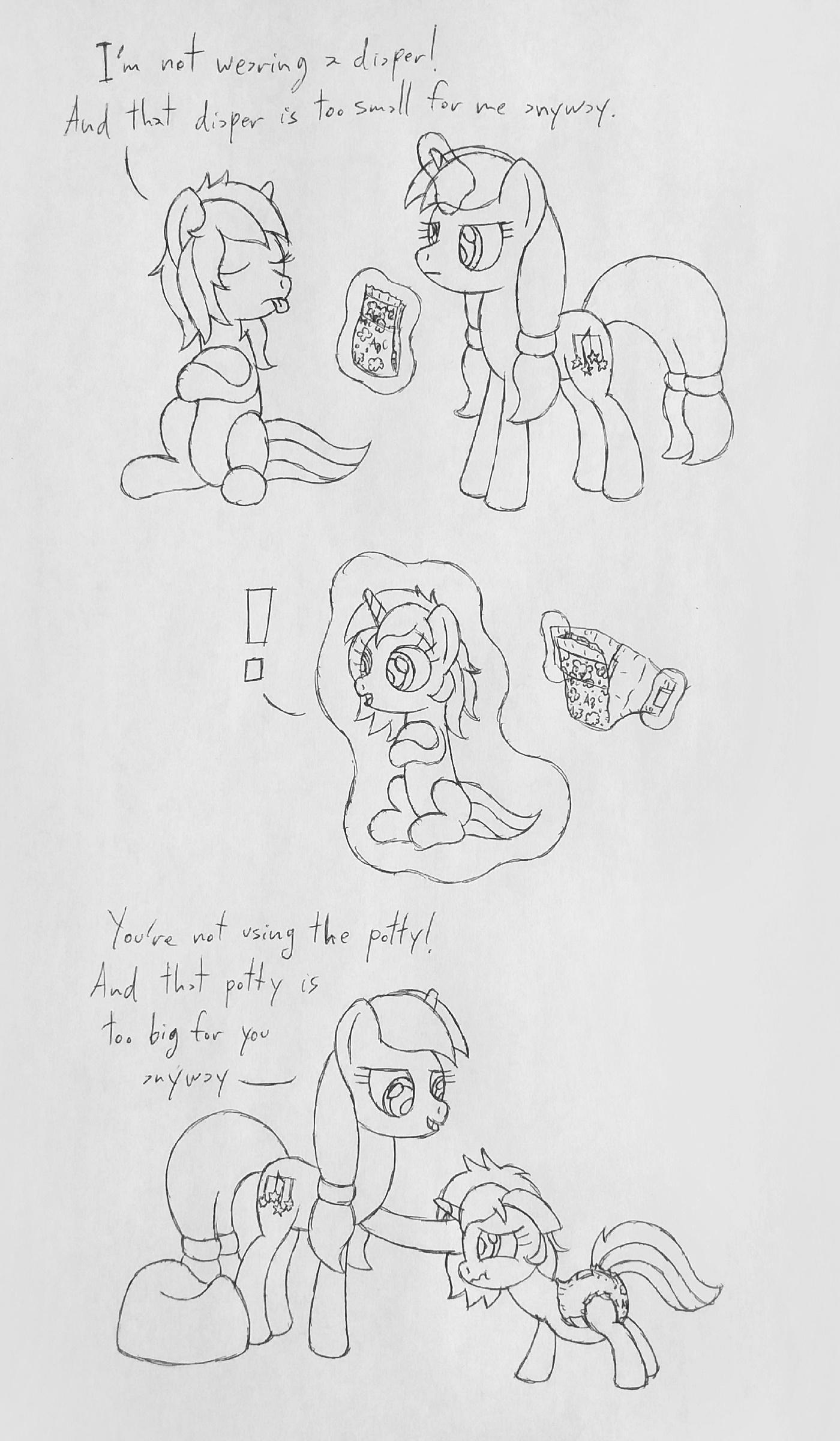 If the diaper doesn't fit the pony... by datspaniard -- Fur Affinity ...