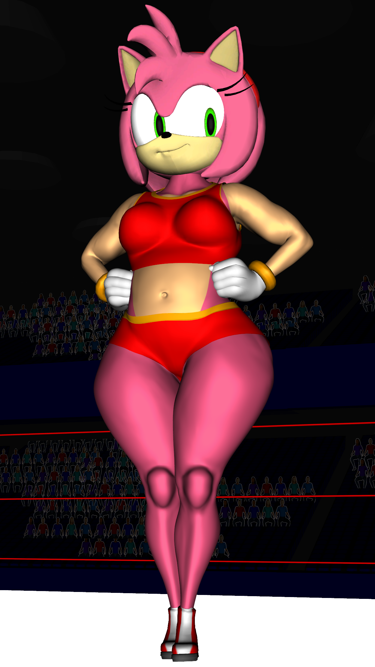 Pro Wrestling: Amy Rose by Daveybird -- Fur Affinity [dot] net