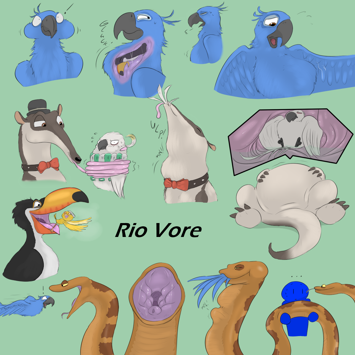 Rio 2 Vore By Da Blueguy Fur Affinity Dot Net