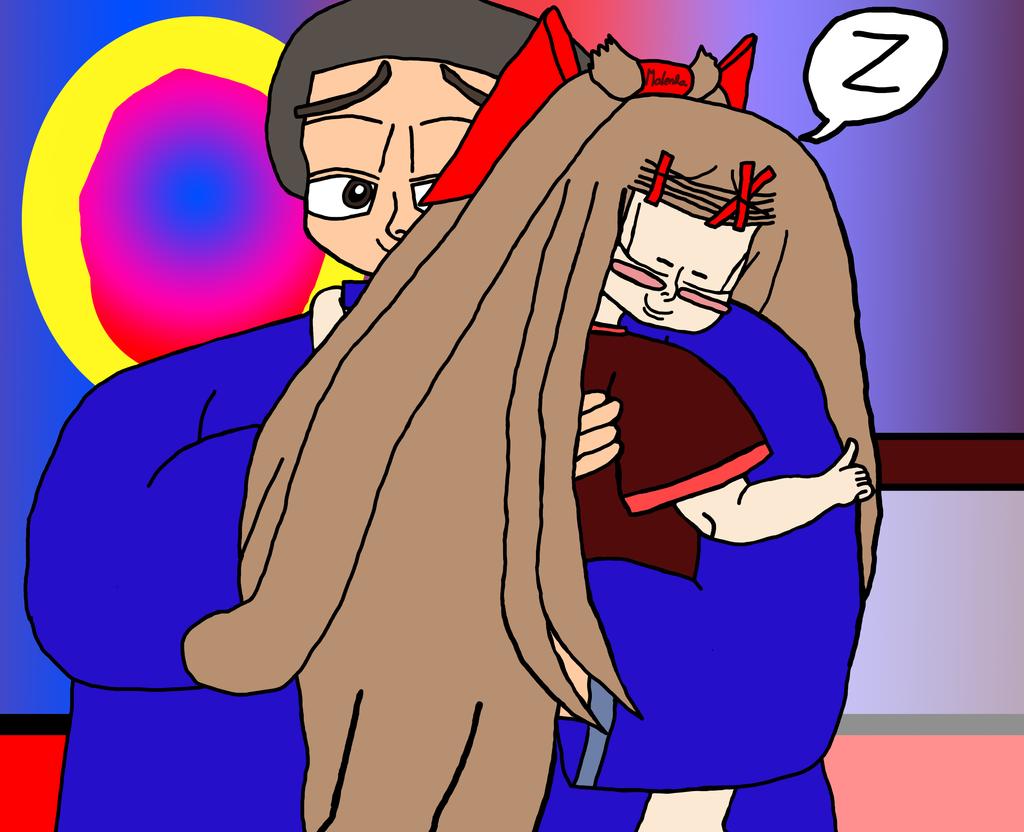 Sleeping in Daddys Arms! by Deadlysword1000 -- Fur Affinity [dot] net