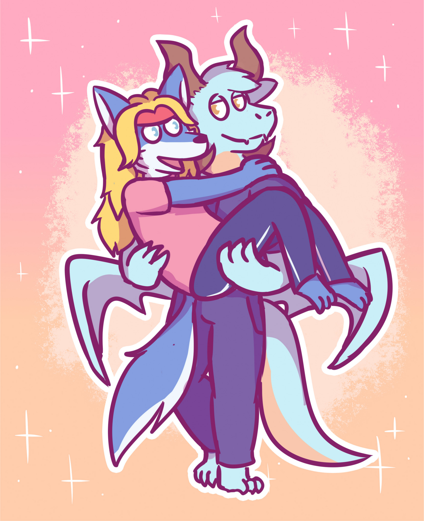 Gif Art Valentine for my Friend : Drako x Pandarita by DeadRena -- Fur  Affinity [dot] net