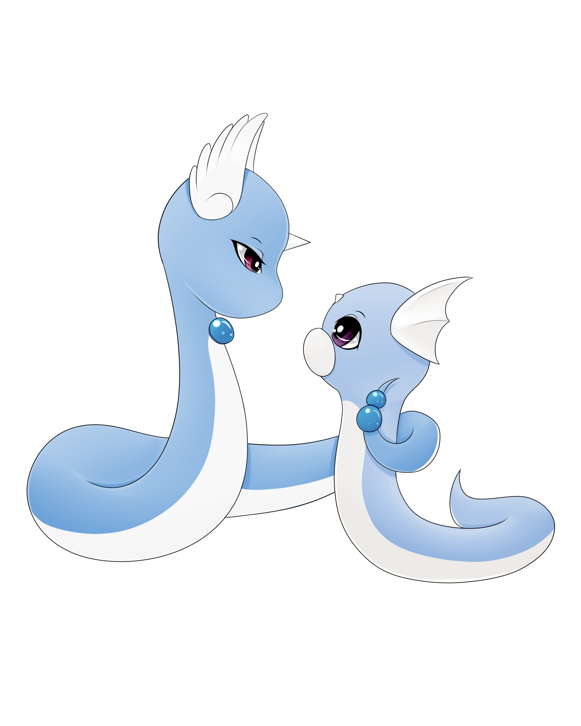 Dragonair And Dratini