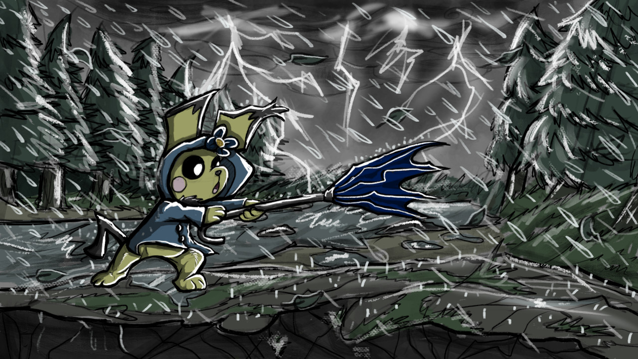 stormy day cartoon