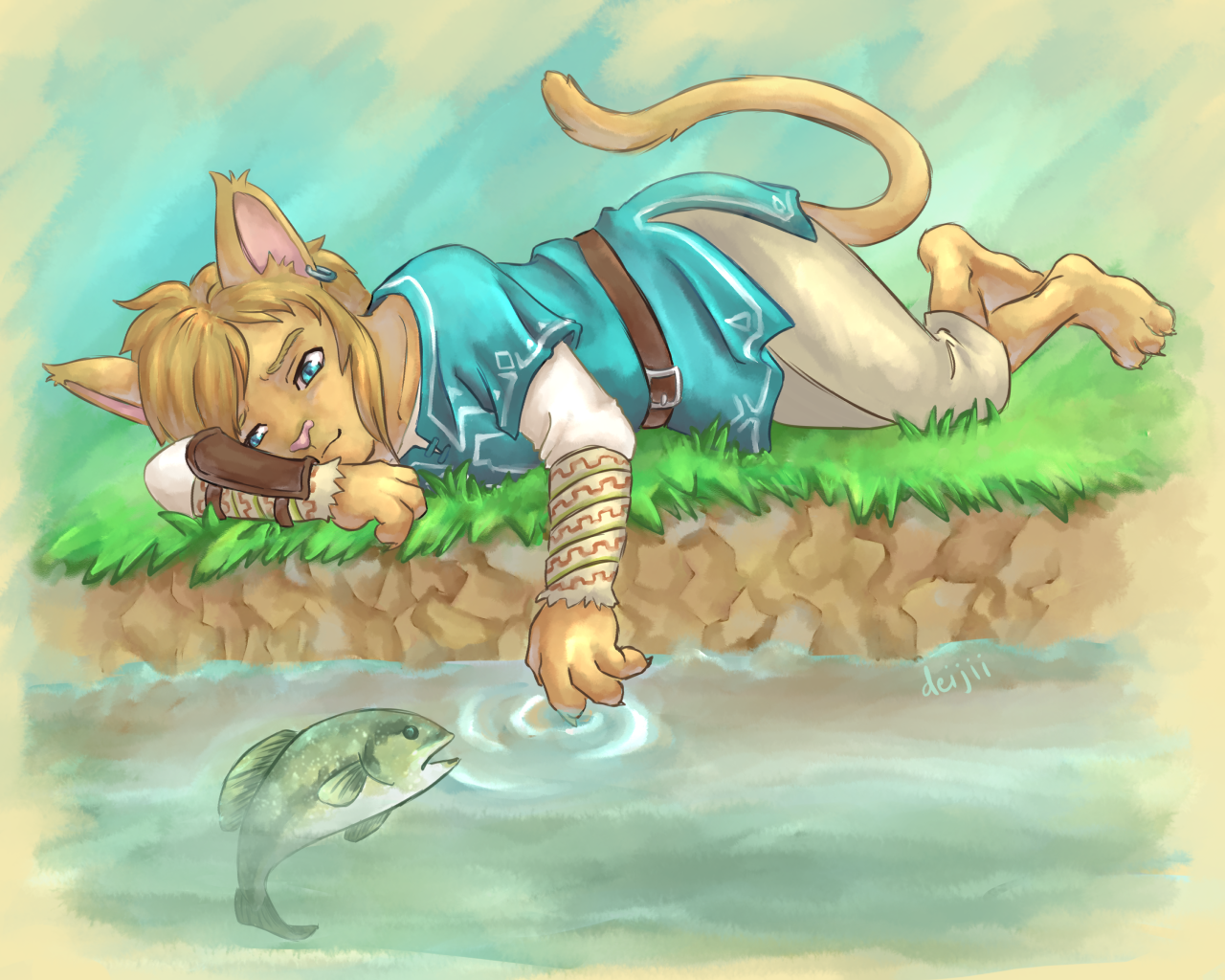 Monster Meme - Cat Link by Deijii -- Fur Affinity [dot] net