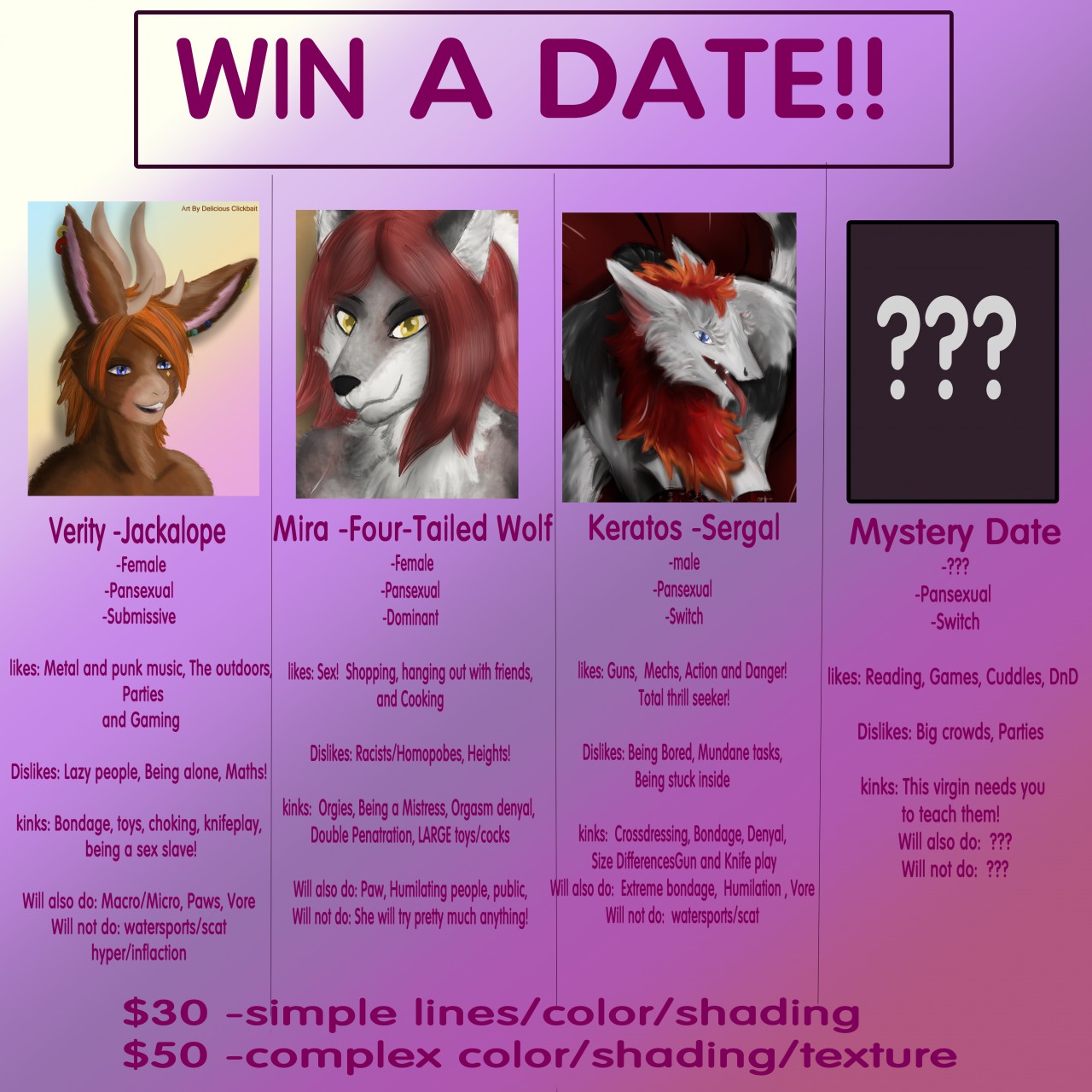 Win a date (auction) by DeliciousClickbait999 -- Fur Affinity [dot] net