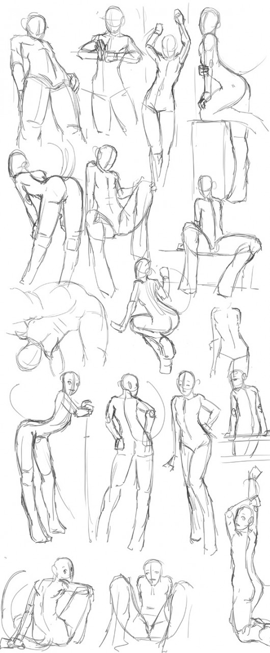 Pin en poses