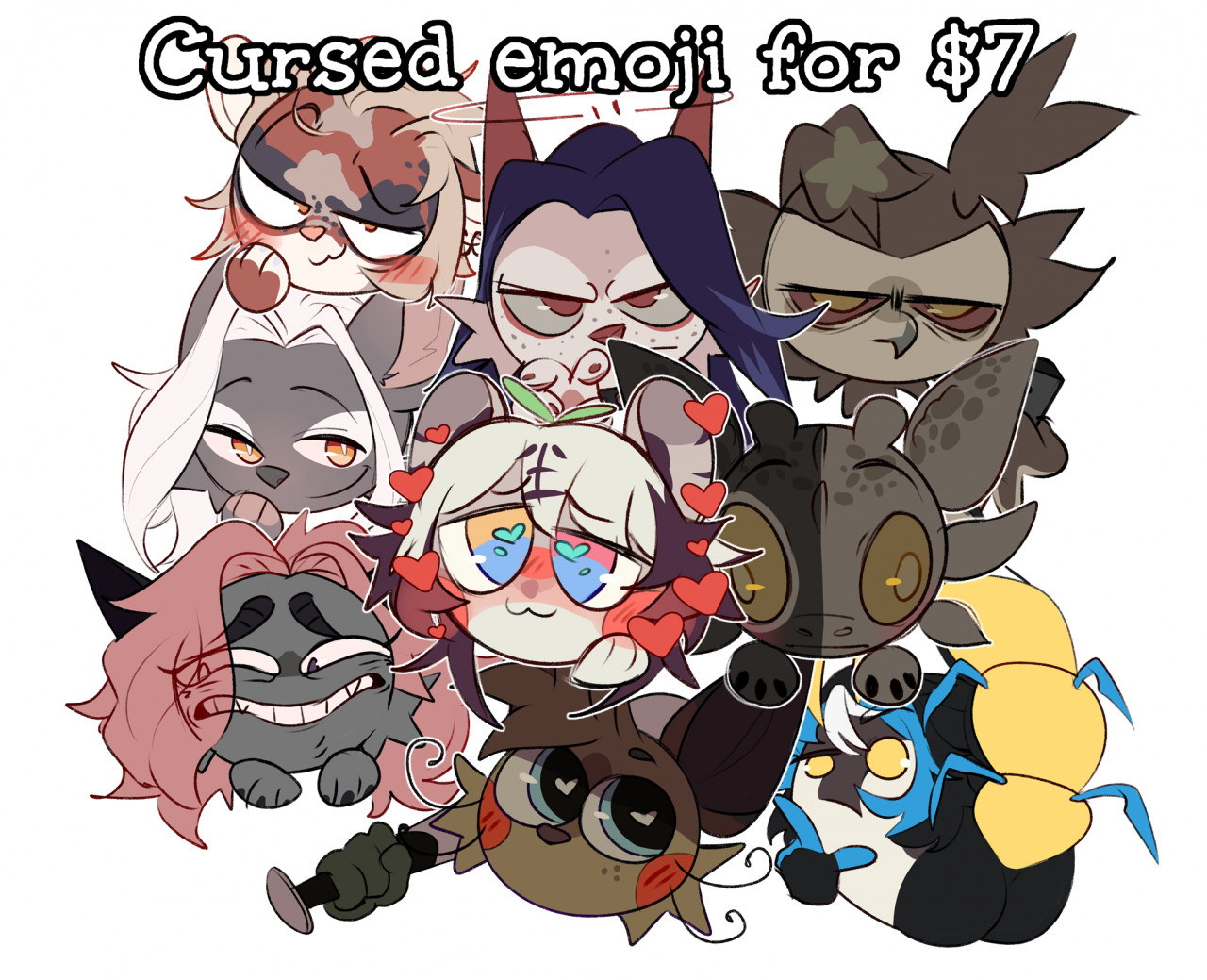 Bunzuku cursed emojis by Bunzuku -- Fur Affinity [dot] net