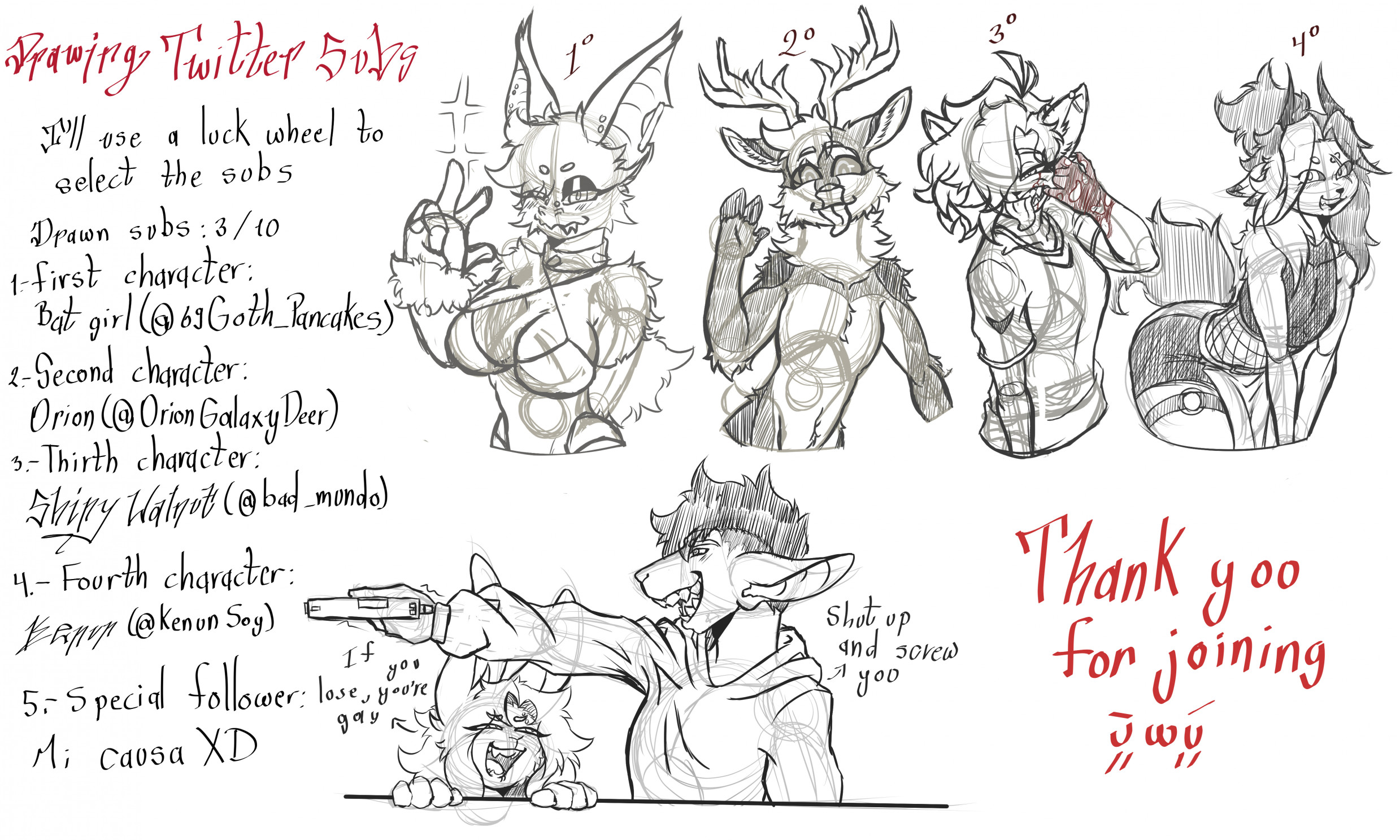 Stream Doodles uwu by DEMONICBUNNYUWU -- Fur Affinity [dot] net