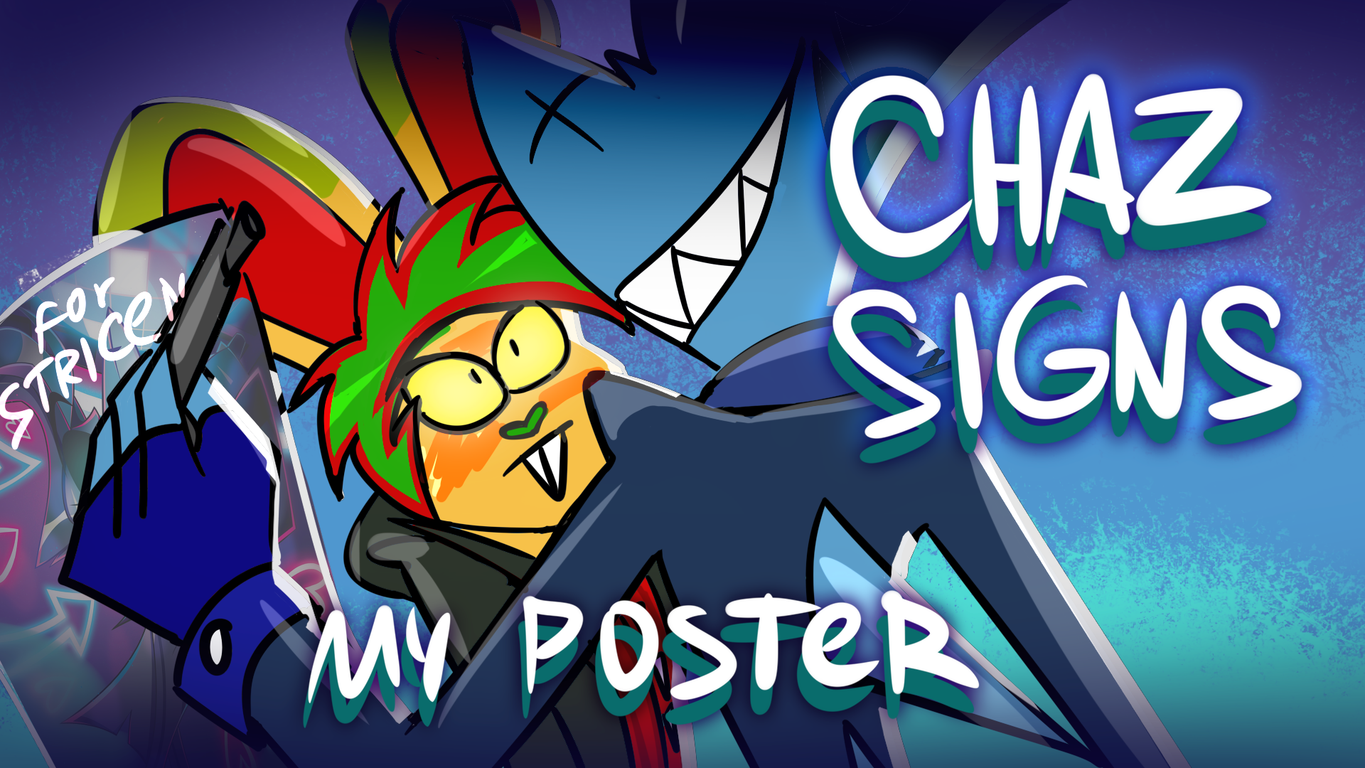 Chaz Signs My Poster! [VIDEO] by DemonStricen -- Fur Affinity [dot] net