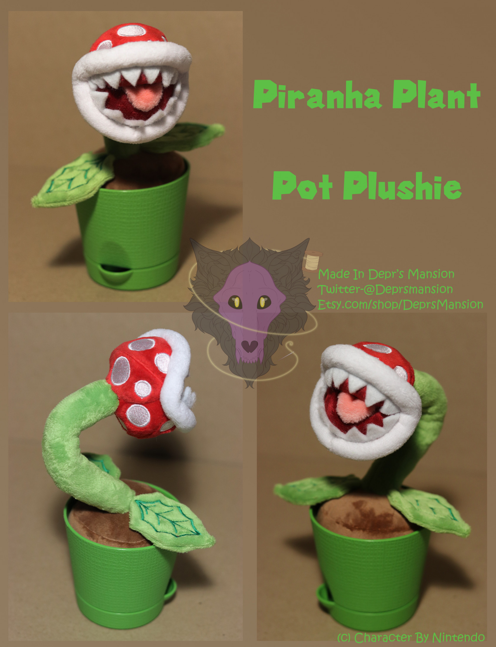 piranha plant plush