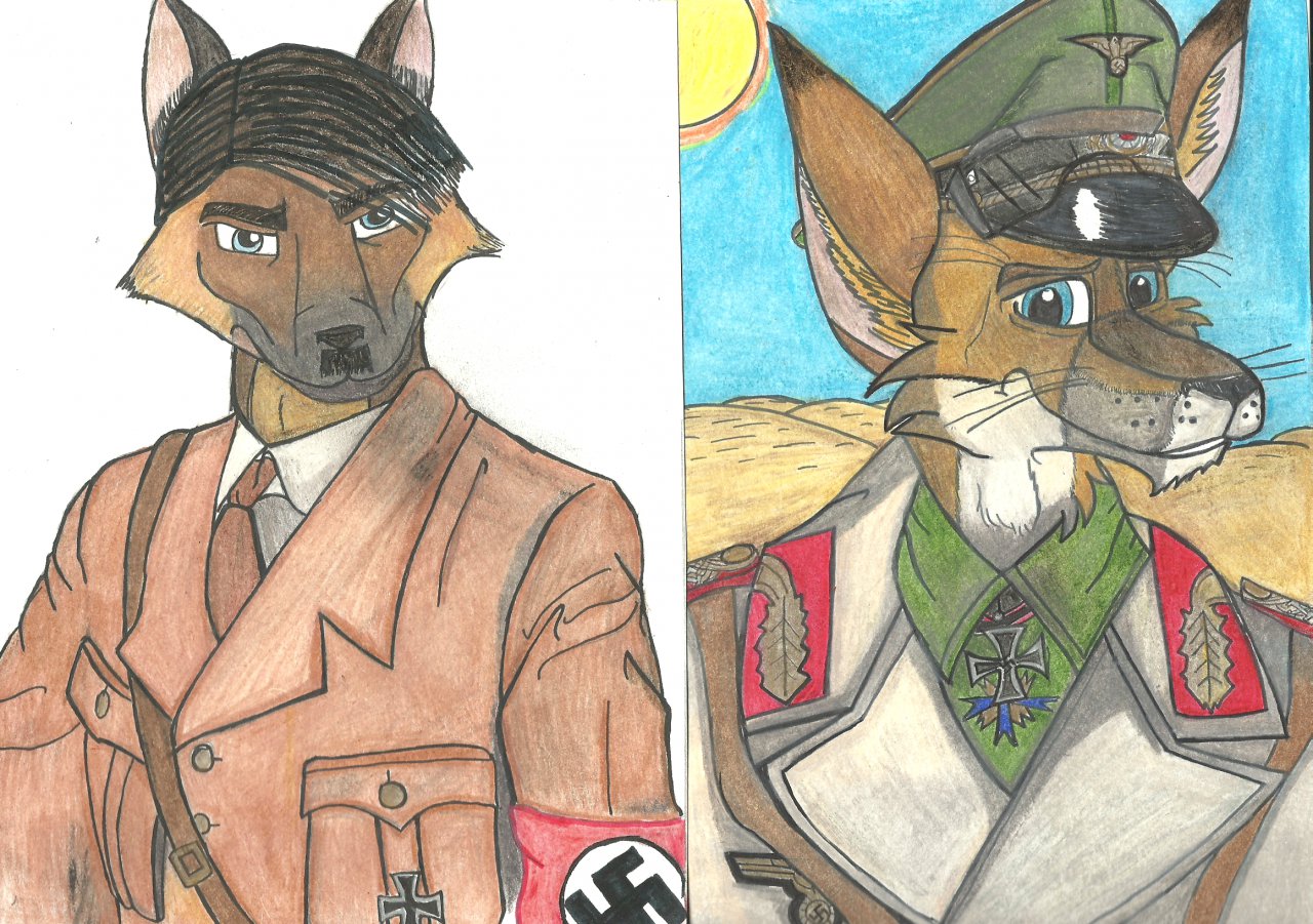 Der Fuhrer und Der Wustenfuchs by DerEisenKatze -- Fur Affinity 