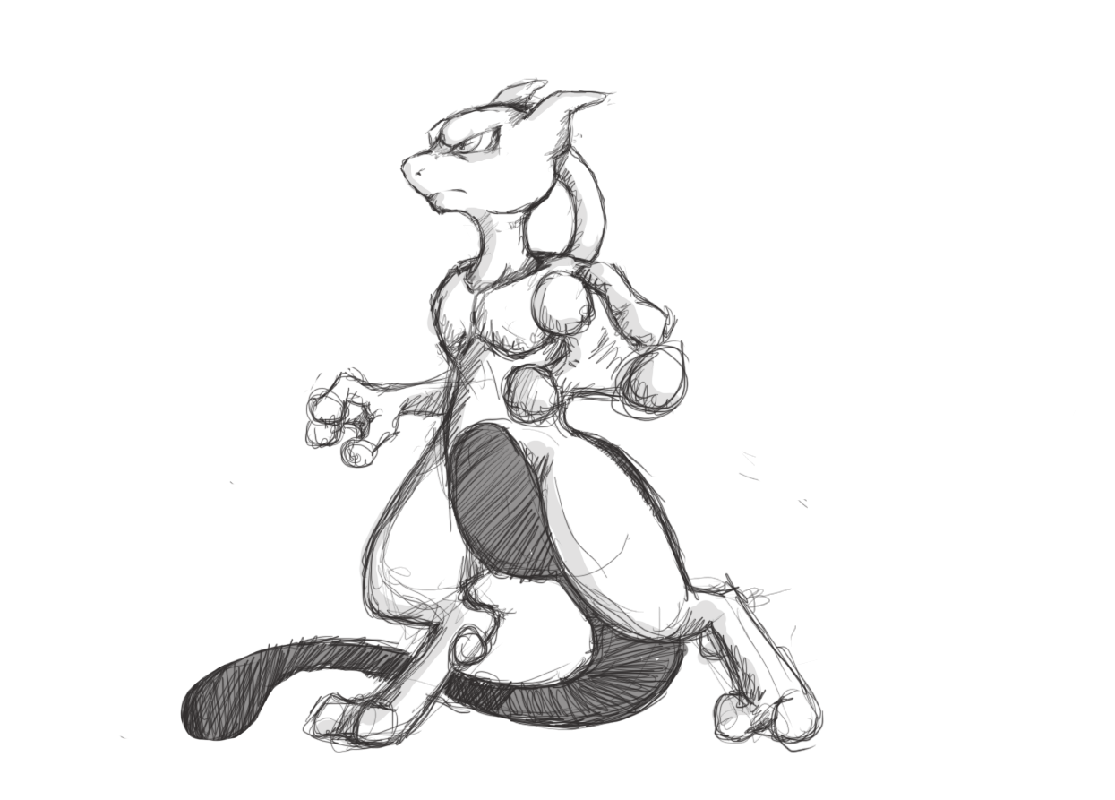 COPIC Sketch - Shiny Mewtwo and Shiny Mew by the--shambles -- Fur Affinity  [dot] net