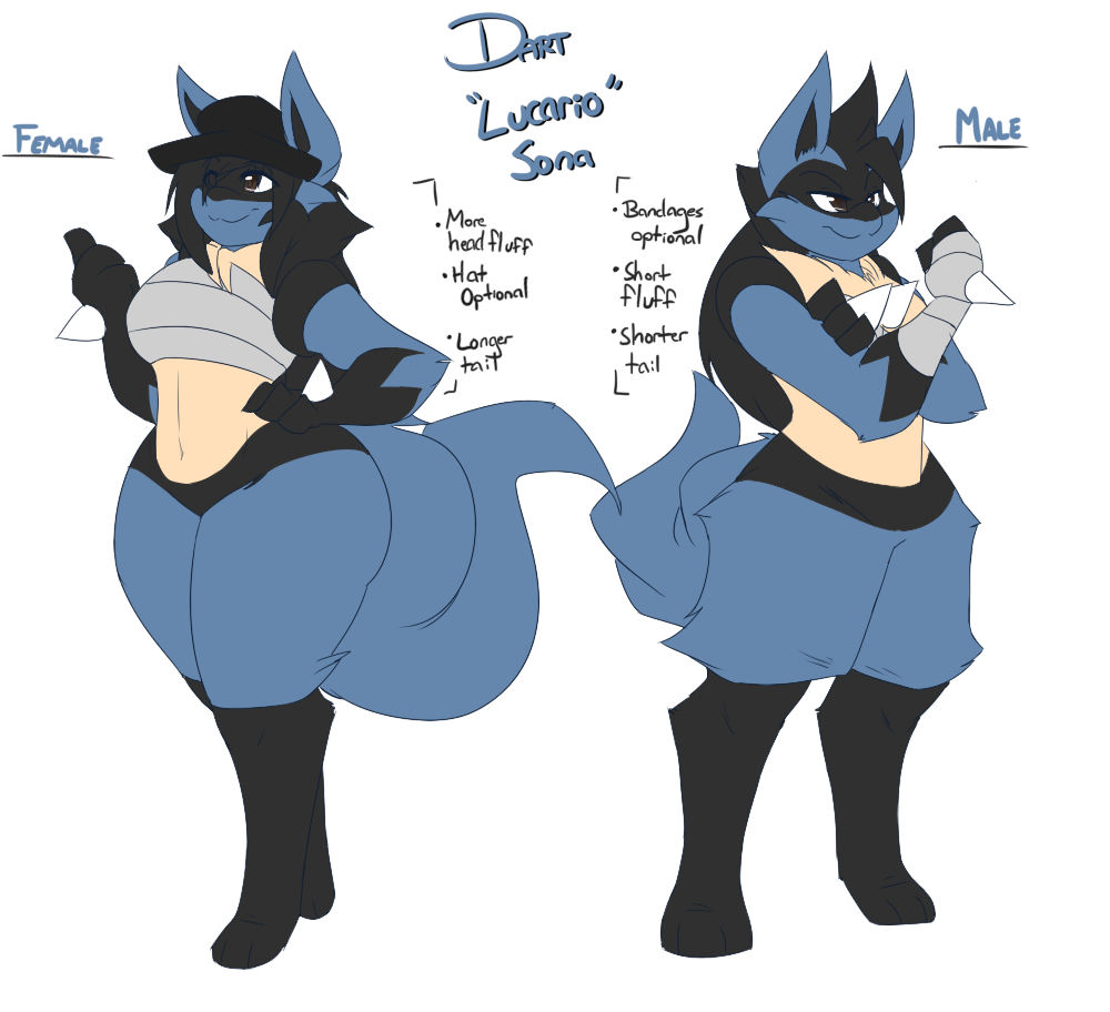 Leria Sonas - Cameron the Shiny Lucario by TheSuitKeeper89 -- Fur