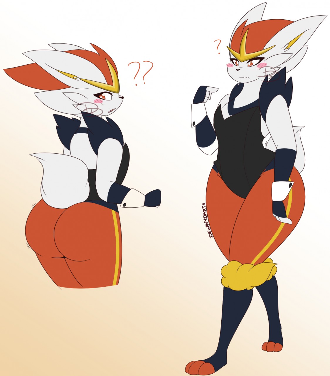BunnySuit Cinderace by Dewwydartz -- Fur Affinity [dot] net
