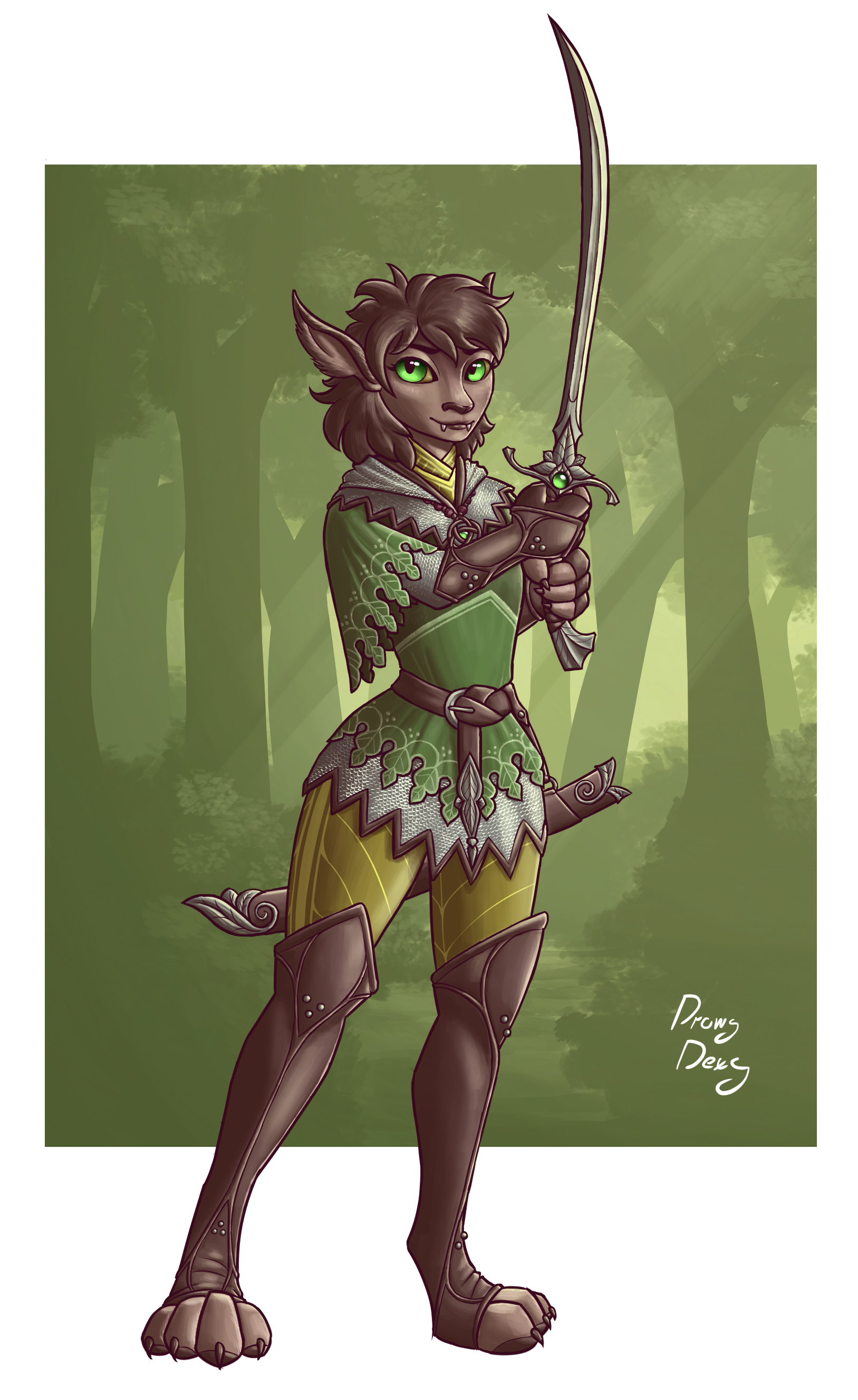 Green Knight - Speed Draw by Amuzoreh -- Fur Affinity [dot] net