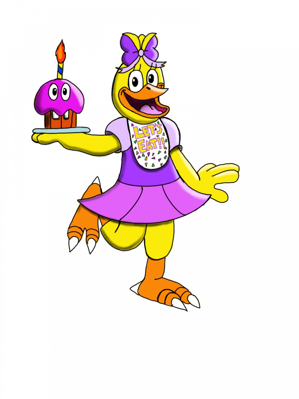 Chica the Chicken (Toon Style) by DGF_Art -- Fur Affinity [dot] net