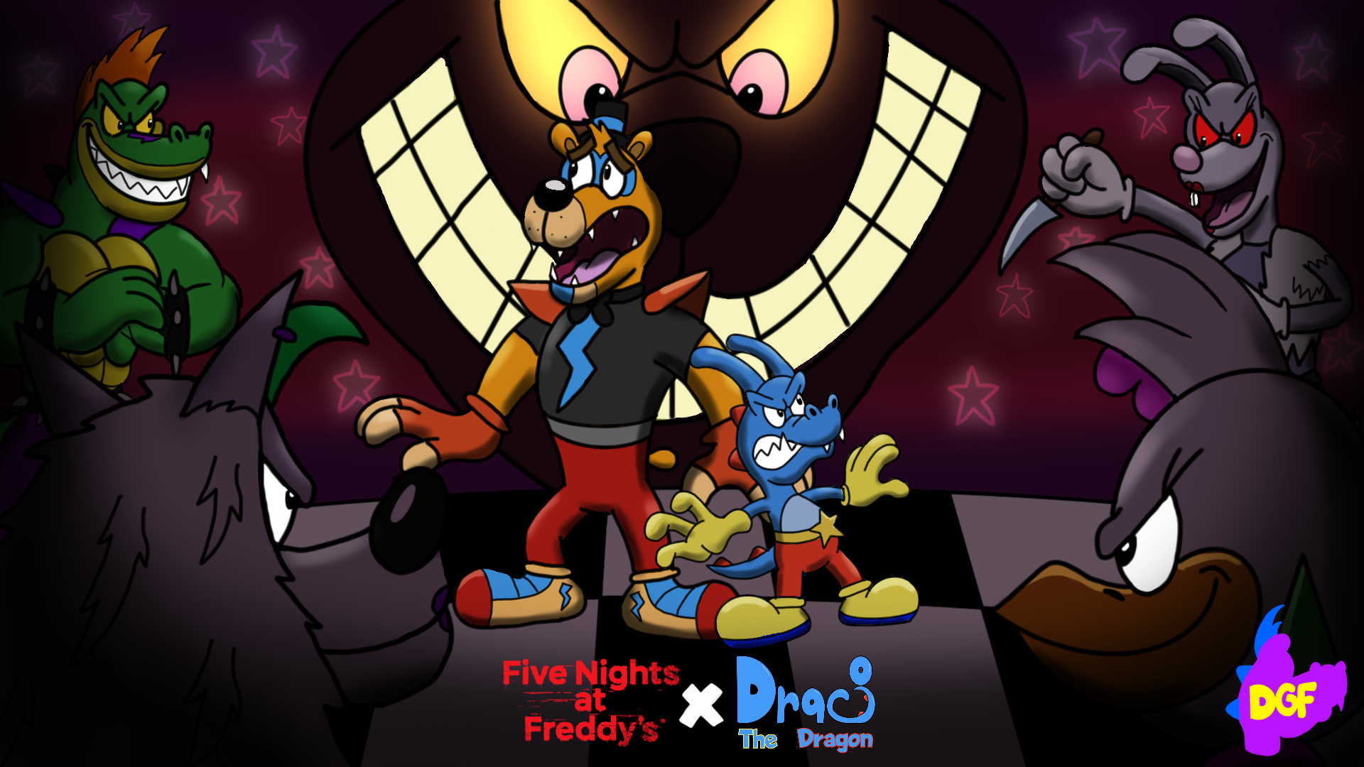 DQxFNAF - Villains as FNAF Animatronics — Weasyl