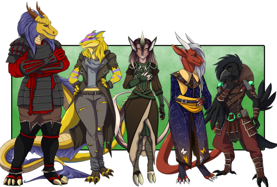 Scions of the Jade Throne! by DharSii -- Fur Affinity [dot] net