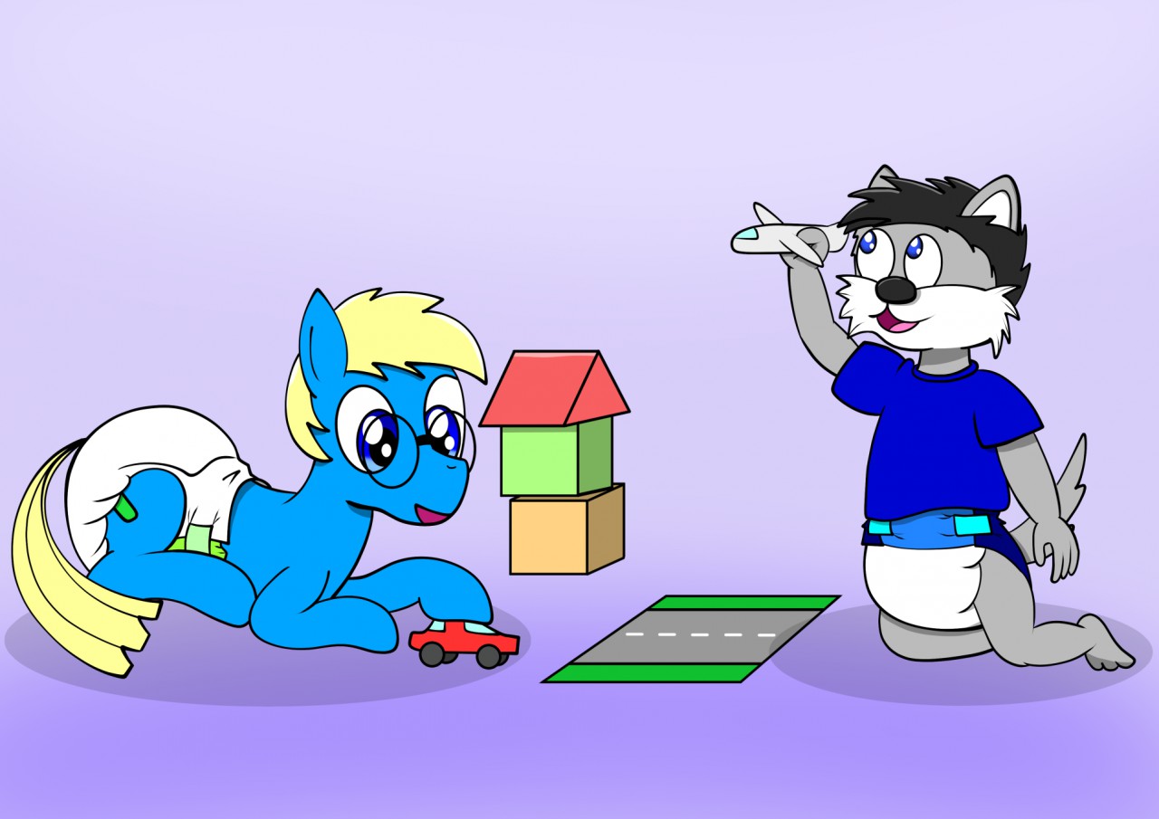 [raffle] Phily And Blue By Diaperdude Fur Affinity [dot] Net