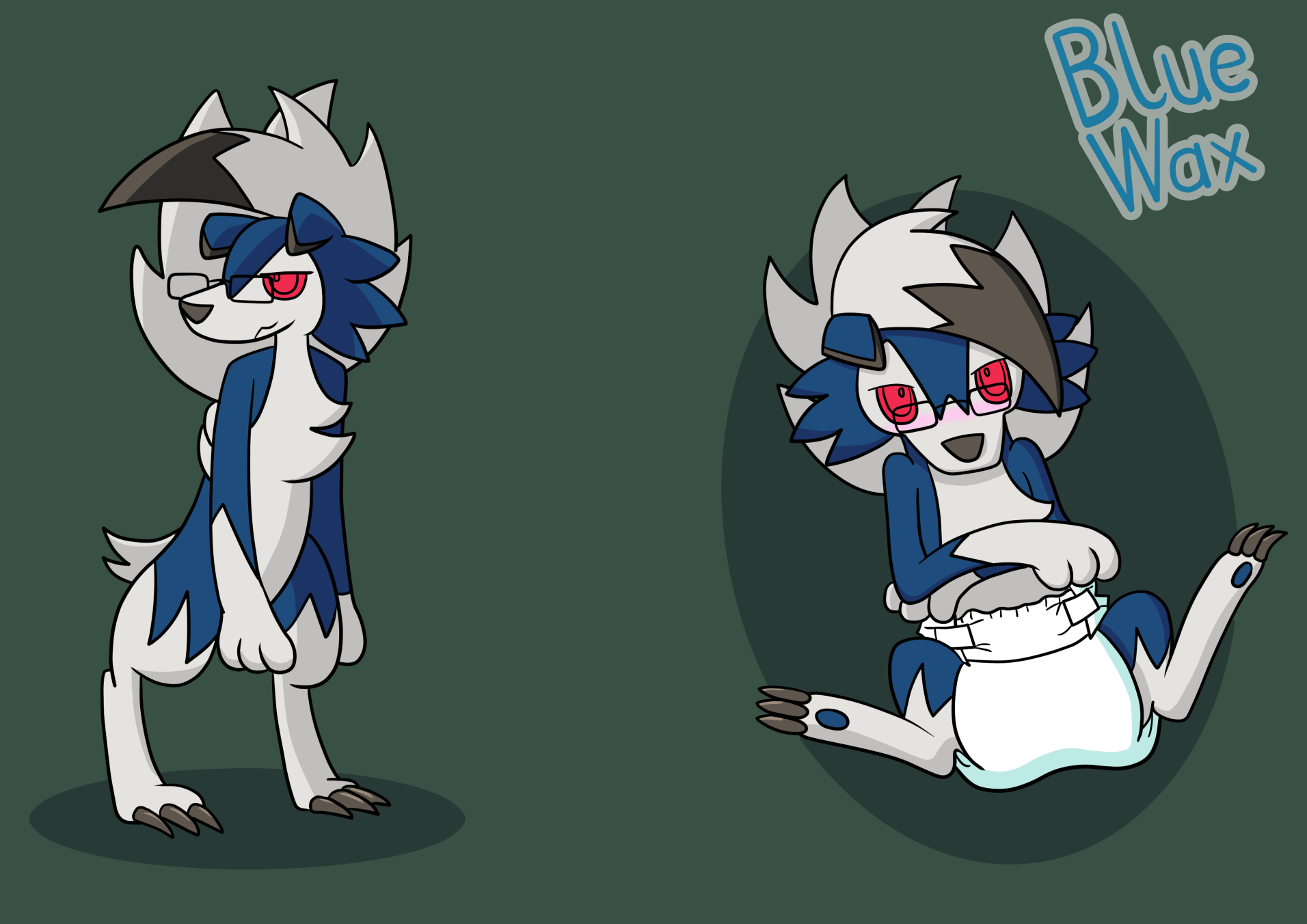 Blue The Lycanroc By Diaperdude Fur Affinity [dot] Net