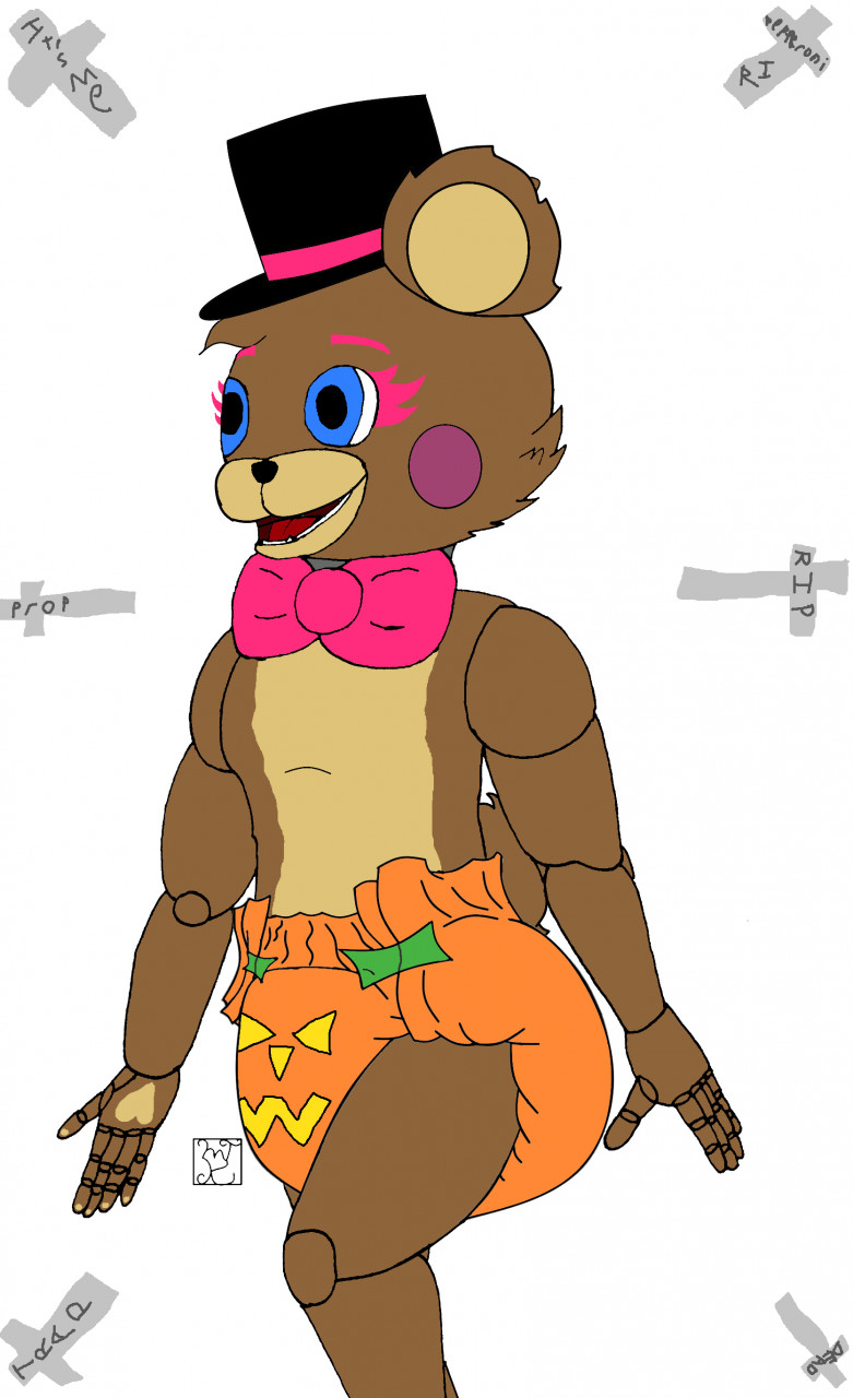 AOT21: Female Freddy In Pumpkin Diaper by Diapered_Raptor-Fox -- Fur  Affinity [dot] net