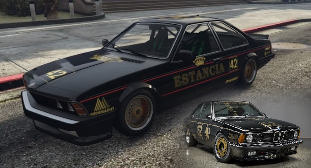 GTA Online Jim Richards BMW 635 CSi replica