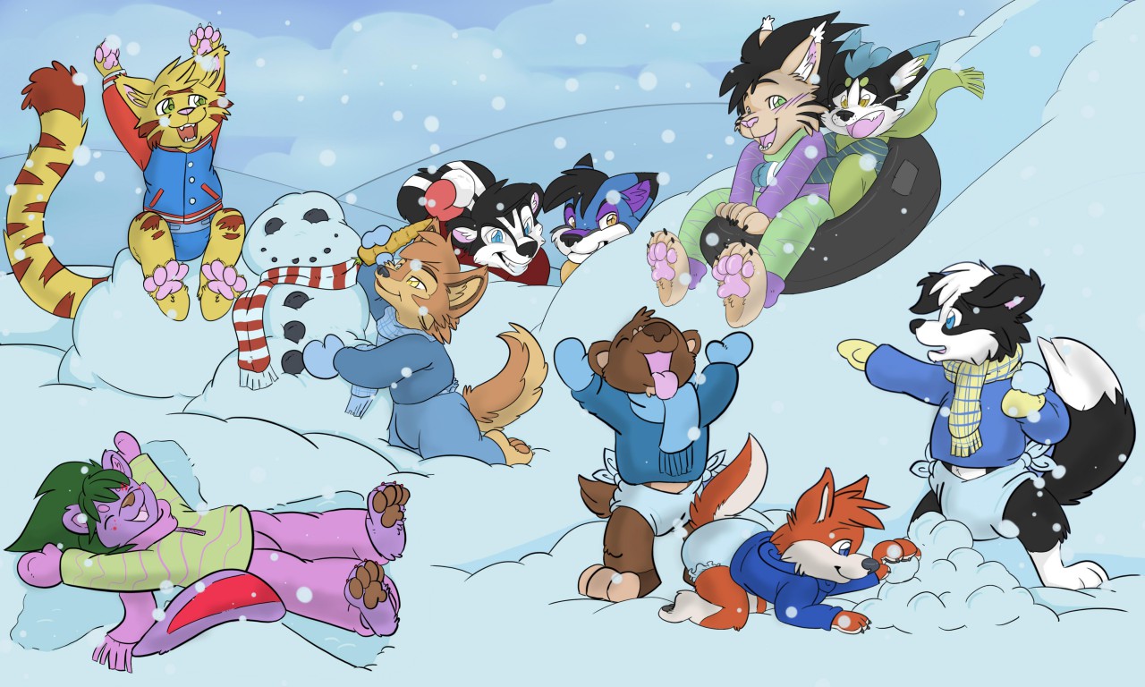 “Snow Day YCH!” By spiffy