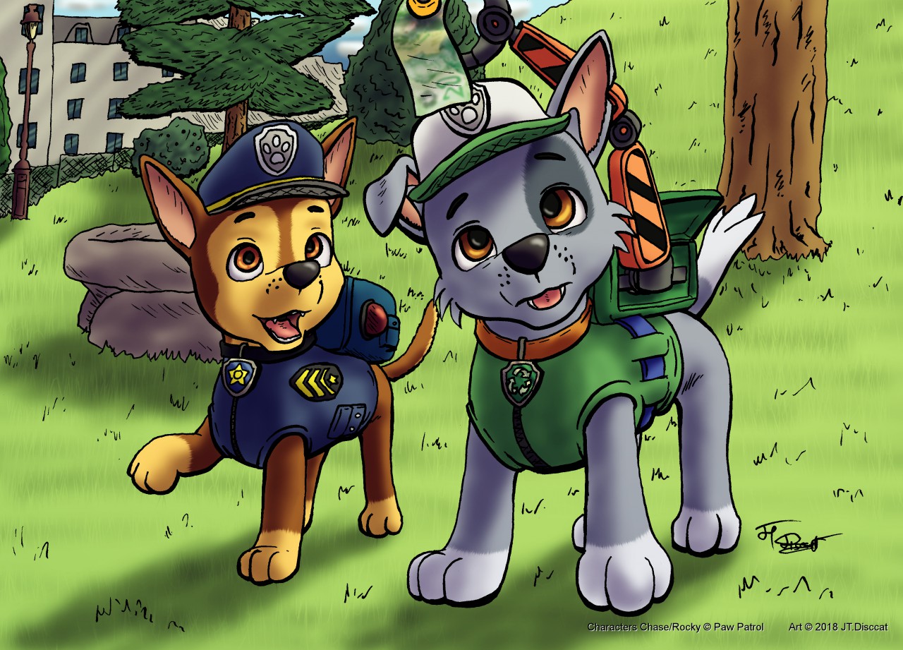 All. pat. paw. dog. 