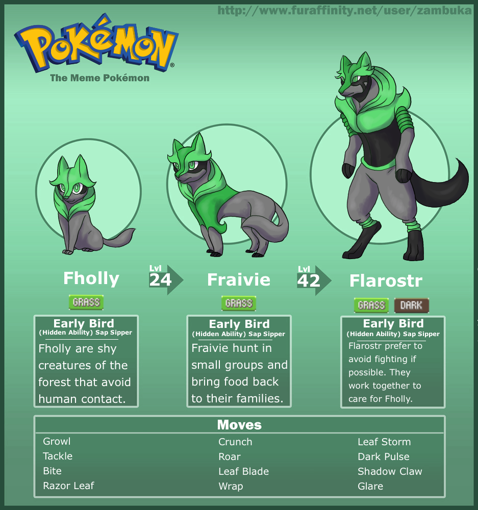 pix Dark Fox Fakemon flarostr daisy based fakemon by