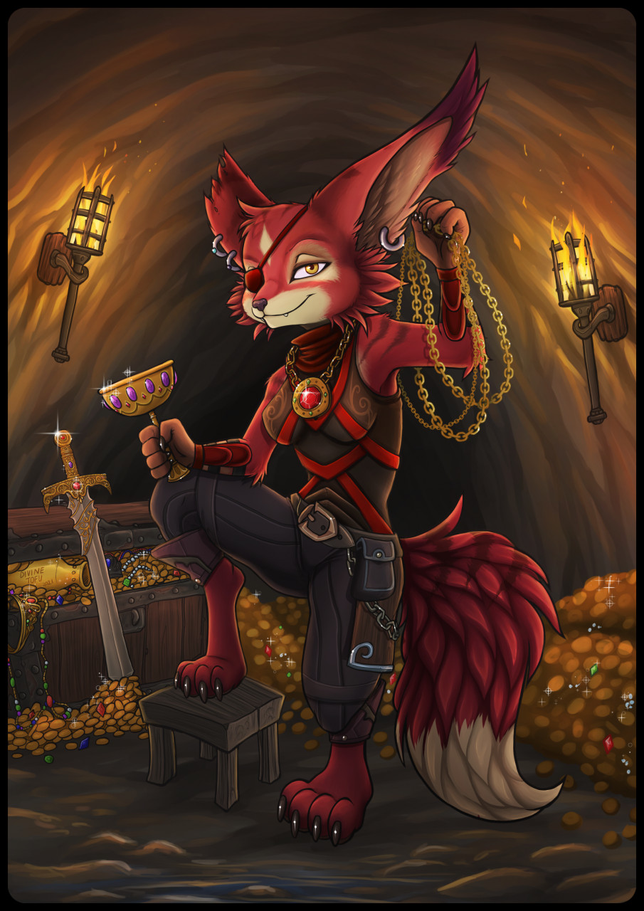 Treasure Hunter Vulpera by Divinetofu -- Fur Affinity [dot] net