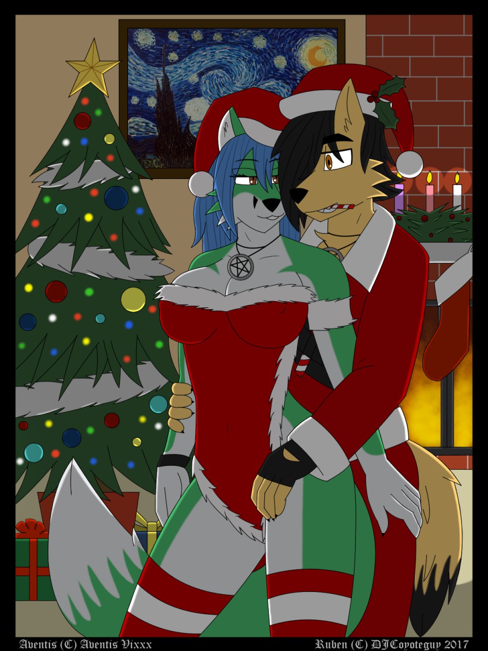 G] DJ & Aventis XXXmas 2017 by djcoyoteguy -- Fur Affinity [dot] net