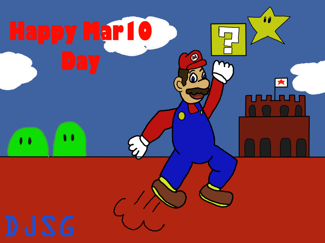 Cat Mario - Happy MAR10 Day + Speed Art by joaoppereira -- Fur Affinity  [dot] net
