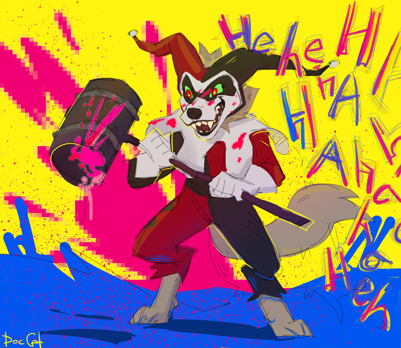 Harley Quinn hyena