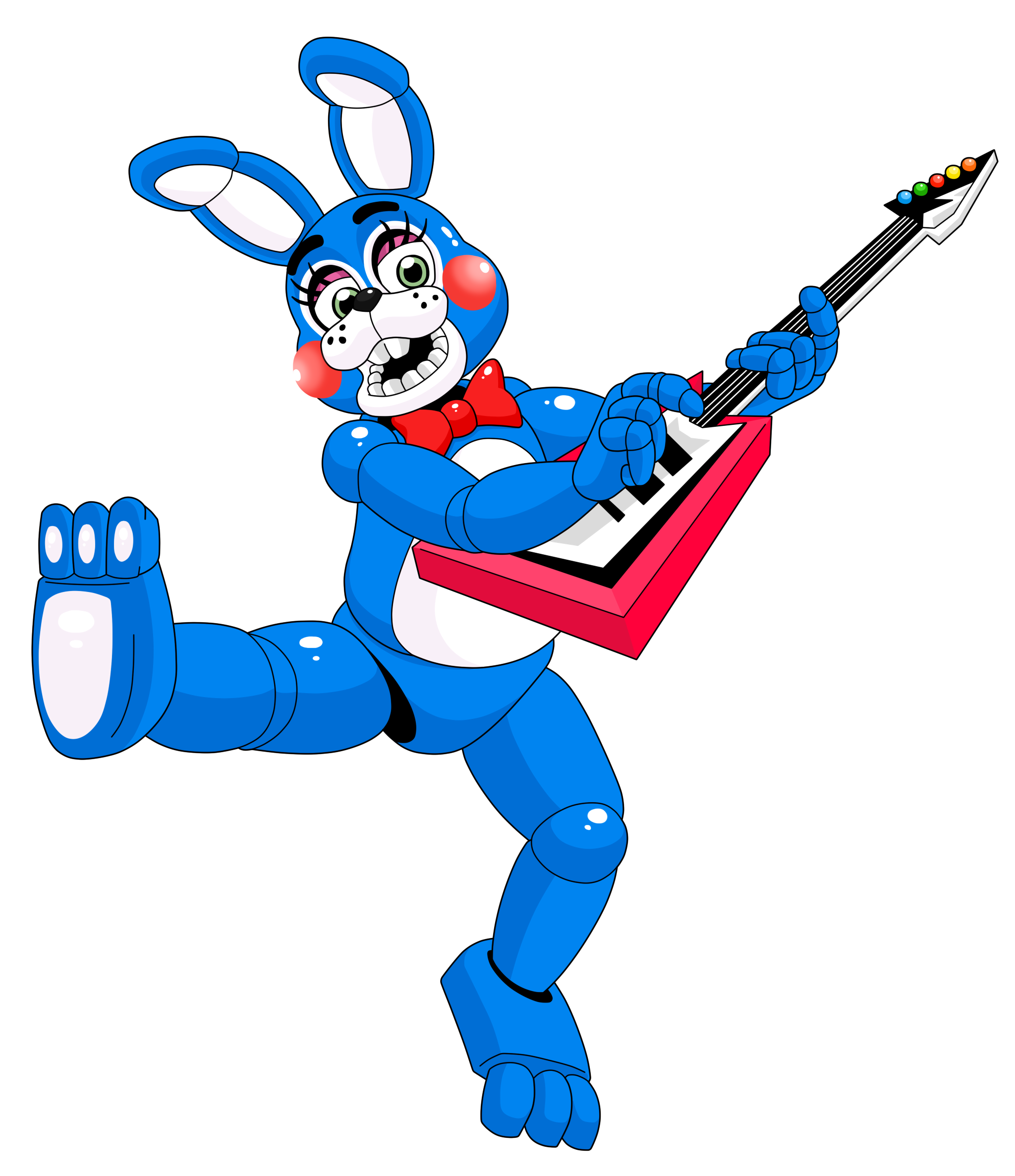 Download Dark Toy Bonnie - Fnaf Animatronics PNG Image with No Background 