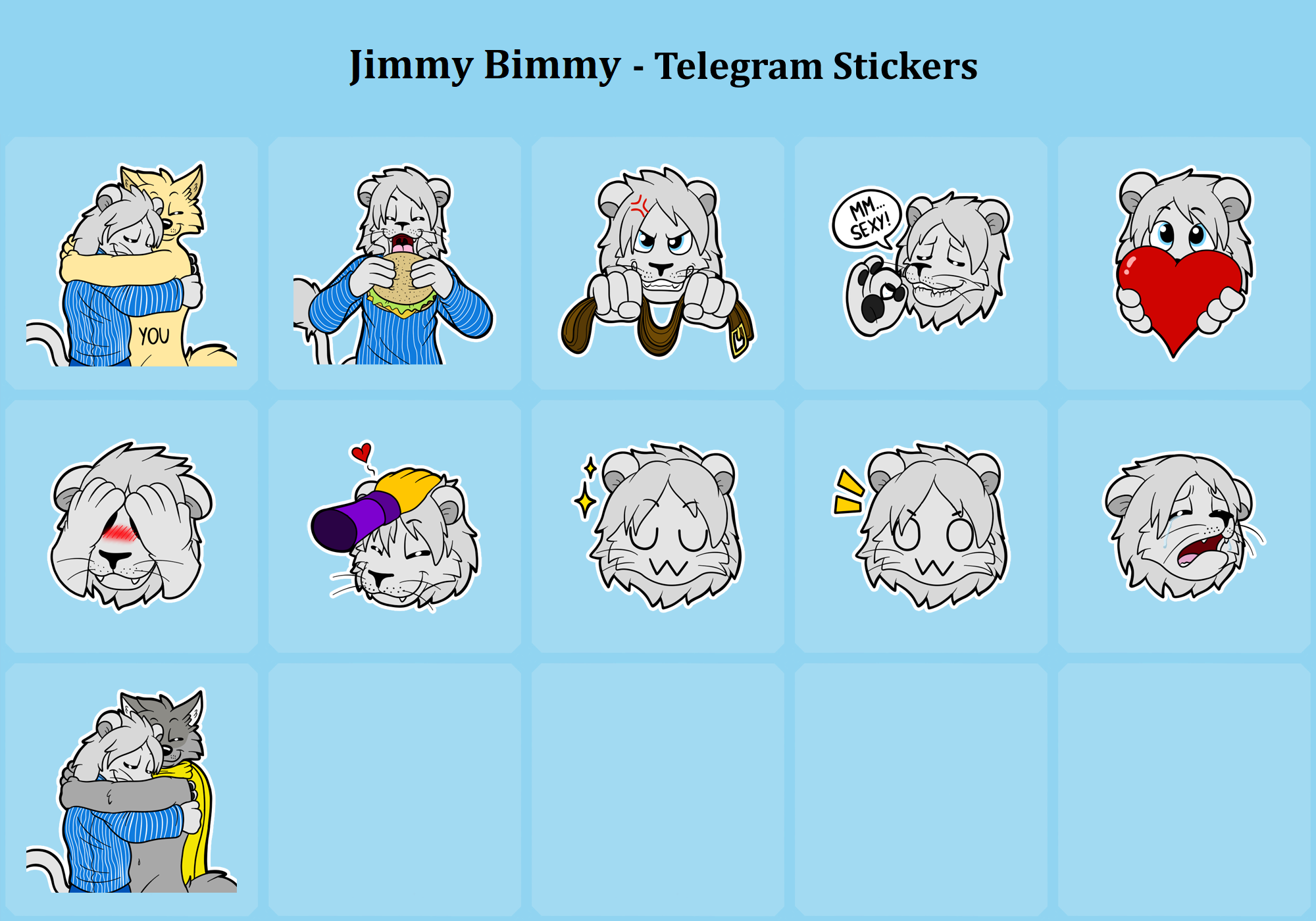 Jimmy Bimmy Telegram Stickers - Part 2 by DoggettDouglasMcDog -- Fur  Affinity [dot] net