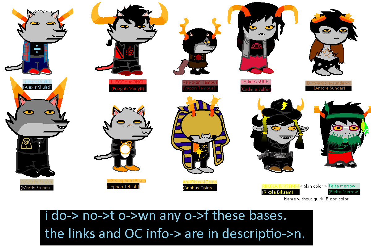 homestuck trolls names