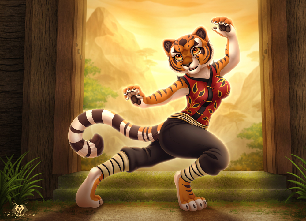 Kung Fu Tigress by Dolphiana -- Fur Affinity [dot] net