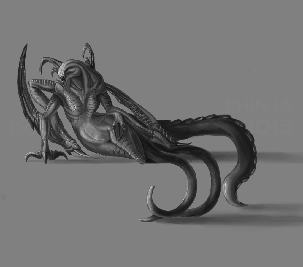 The alien with boobs (Evolve Wraith) by dolphinwarrior -- Fur Affinity  [dot] net