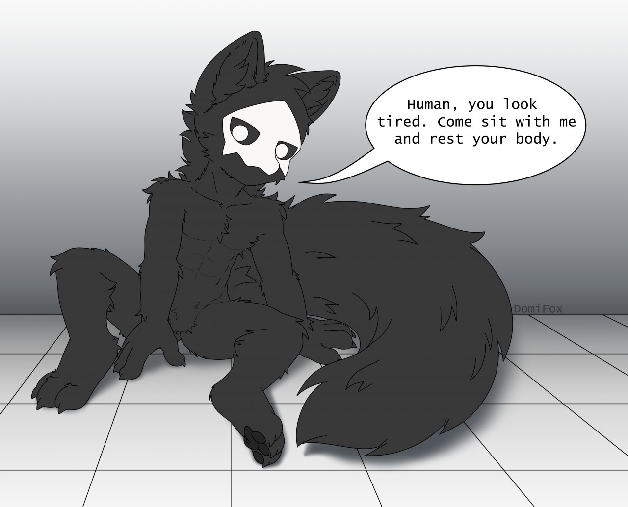 Sit with Puro by DomiFox -- Fur Affinity [dot] net